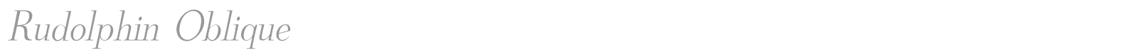 Rudolphin Oblique font preview